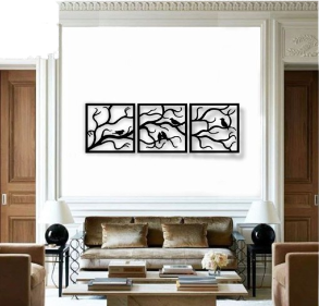 Декор на стіну (панно) “ПТАХИ НА ГІЛКАХ” (лазерна порізка)